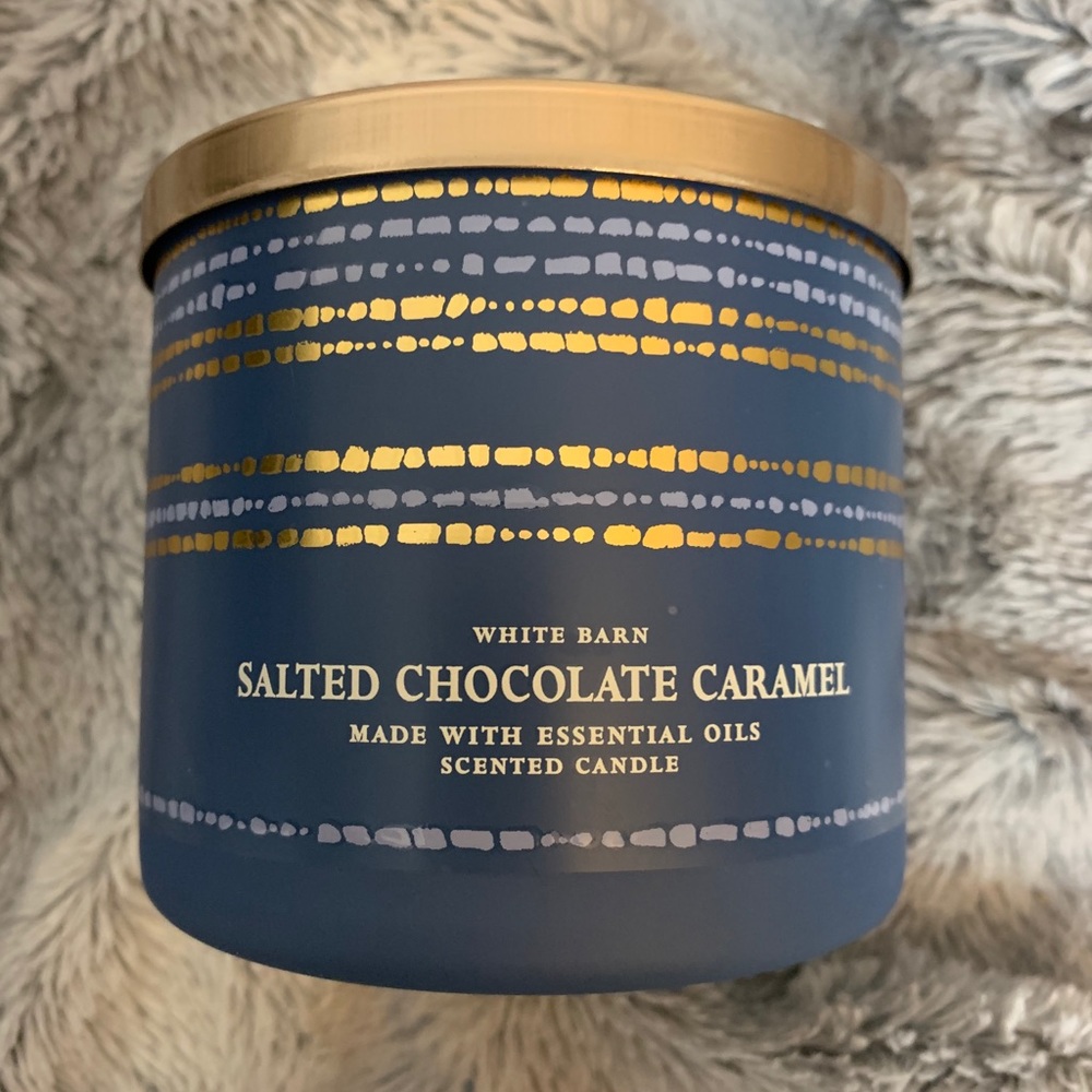 B&BW 3 Wick Candle Salted Chocolate Carmel